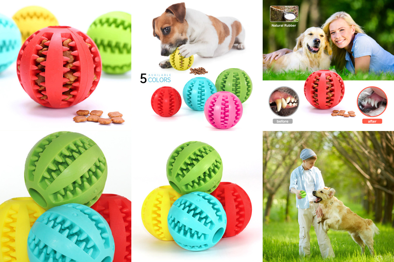 Резиновый мяч для собак